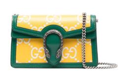 Gucci Кожаная сумка через плечо Dionysus, женская, очень маленькая, желтая 476432-ugmbn-7263