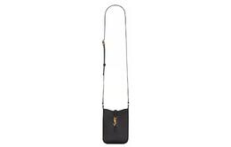 Saint Laurent LE5A7 Сумка через плечо из коровьей кожи, мини, женская, черная 735214-2r20w-1000