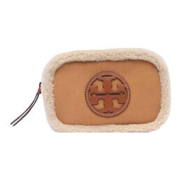 Tory Burch Женские клатчи-трубы из овчины коричневого цвета 152488-200