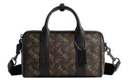 Coach Сумка Gotham из ПВХ с коровьей кожей Boston, ручная сумка на плечо, дорожная сумка среднего размера унисекс, шоколадного цвета cm369-vto