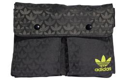 Adidas Сумка на одно плечо из переработанного материала в стиле пэчворк и жаккарда, стандартные женские, черные ii3415 | black