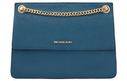 Michael Kors Сумка Kathy из коровьей кожи, квадратная, среднего размера, через плечо, женская, темно-синего цвета из твида 35h8gy8f2l-538