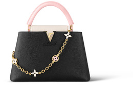 Louis Vuitton Сумка через плечо Taurillon из кожи, женская, черного цвета, среднего размера m22512