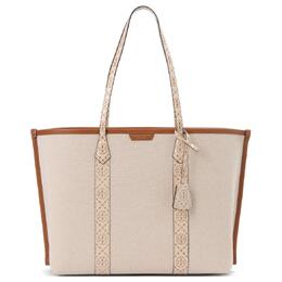 Tory Burch Женская сумка через плечо Perry Canvas Cream 154616-122