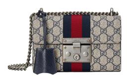 Gucci Сумка-коробка с замком и кожей, сумка через плечо, женская, светло-коричневая, цвет "Trumpets" 409487-96iwn-4076