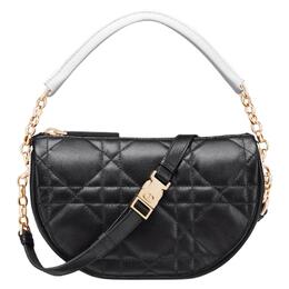Christian Dior Сумка HOBO из овчины Vibe Collection, женская, черная, с принтом «трубы» m7200onoa-m911