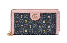 Gucci Женская сумка-кошелек Ophidia Canvas с кожаной сумкой-кошелеком, синяя/розовая/разноцветная 523154-2kqrj-8911