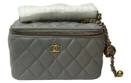Chanel Клатч из овчины, длинная сумка-коробка, сумка через плечо, женская сумка темно-серого цвета ap2303-b02916-nd331