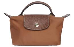 Le Pliage Canvas With Leather Bag-Sack, сумка-сумка для пельменей, клатч, женская, Brandy Longchamp, Brandy 34175089504 | brandy
