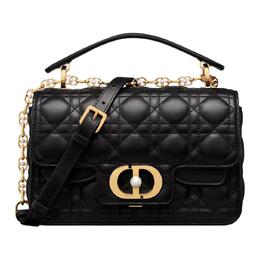 Christian Dior Сумка через плечо из телячьей кожи, маленькая женская, черная m9271ubhi-m900