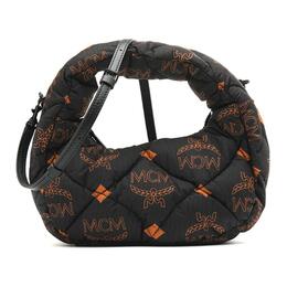 MCM Нейлоновая сумка-хобо через плечо, мини-сумка через плечо, женская, черная mwhdata01bk001