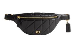 Coach Поясная сумка из кожи наппа, большого размера, женская, черная cr506-b4bk