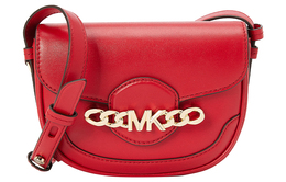 Michael Kors Сумка через плечо Hally из искусственной кожи, очень маленькая, красная 32f1g2hc1l-602