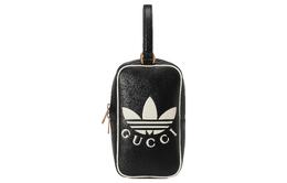 Gucci Adidas, Collaboration, кожаная маленькая квадратная сумка, мини, мужская, черная 702387-u3zbt-1057