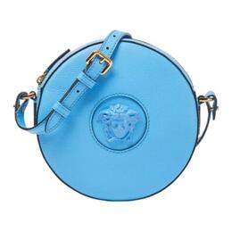 Versace Сумка через плечо La Medusa Leather, обычная женская, синяя dbfi050-dvit3t-it-1u38v