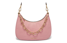 Michael Kors Сумка-полумесяц из коровьей кожи, сумка через плечо, женская розовая сумка-туба 35f3g4cw3l-664