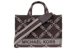 Michael Kors Сумка-шоппер Gigi Fabric Tote Bag, сумка для покупок, сумка через плечо, сумка через плечо, маленькая женская коричневая сумка 30f3g3gc7j-240