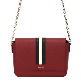 Bally Сумка-мессенджер из коровьей кожи, женская, через плечо, красная 6238436