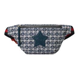 Gucci Детская поясная сумка из хлопка, синяя 502095-u4gan-4094
