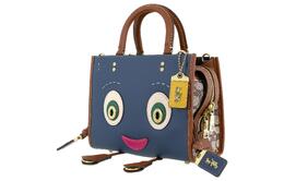 Coach Сумка Rogue из коровьей кожи, сумка через плечо, женская сумка Trumpets, джинсовая, синяя cc398-b4ei