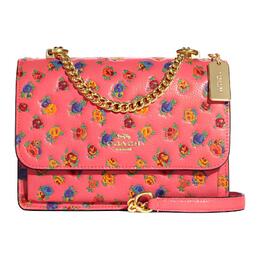 Coach Сумка-тоут Klare из коровьей кожи, сумка через плечо, обычная женская, розовая ca540-imr47