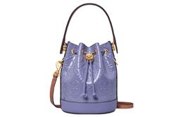 Tory Burch Сумка-тоут из лакированной кожи с монограммой T, через плечо, мини-сумка женская, темно-фиолетовый лотос 135832-500