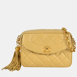 Chanel Diana Flap Beige Lambskin Camera Bag 1207447