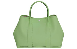 Hermes Женская сумка Garden Party Epsom из телячьей кожи Garden Handbag 3I Vert Criquet Avocado Green h069577ck3i
