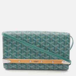 Goyard Monte Carlo PM Green Coated Canvas Shoulder Bag 1207432