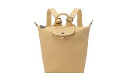 Longchamp Сумка-рюкзак Le Pliage из коровьей кожи, женский рюкзак пшенично-желтого цвета 10209987a81