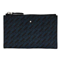 Montblanc Мужской клатч M_Gram 4810 из гладкой натуральной коровьей кожи, цвет черный/синий 128626黑色
