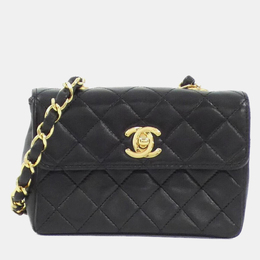 Chanel Black Leather Shoulder Bag 1207399