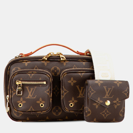Louis Vuitton Brown Monogram Utility Satchel 1207181