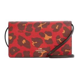 Coach Сумка через плечо Anna из кожи с покрытием, женская, Trumpets, красная 7301-imrck