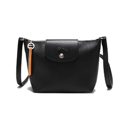 Longchamp Сумка через плечо Le Pliage City из ткани с покрытием и кожи, женская, черная 10164hyq001