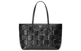Gucci Сумка-шоппер GG Matelassé Leather Tote, женская, черная, через плечо 631685-um8ig-1000