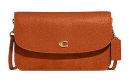 Coach Сумка Hayden из полированной кожи с замшей, женская, через плечо, цвет Canyon Red c5360-b4nl4