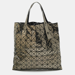 Issey Miyake Metallic/Black PVC and Mesh Bao Bao Tote 1206977