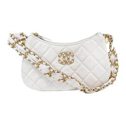 Chanel Сумка через плечо из коровьей кожи, сумка-хобо, женская, белая ap3647-b14306-10601