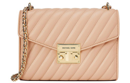 Michael Kors Женская кожаная сумка через плечо Rose, розовая 35t0gxol2u-buff