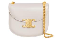 Celine Сумка через плечо TriompheBesace из яркой телячьей кожи, женская, белая 110973bf4-01rc