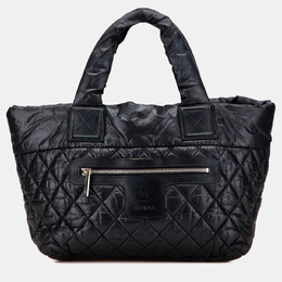 Chanel Black Small Quilted Nylon Coco Cocoon Tote 1206574