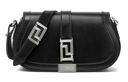 Versace Сумка FANSIZHE Greca Goddess из коровьей кожи, через плечо, женская, черно-серебристая 1010951-1a05134-1b00p
