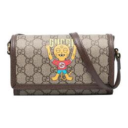 Gucci Сумка через плечо из хлопка, мужская, цвет "черное дерево" 700733-u1gbg-8679