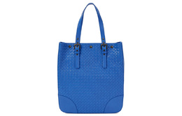 Bottega Veneta Кожаная сумка большого размера женская синяя 269779-v4651-4304