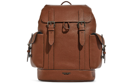 Coach Рюкзак Hudson Cow Leather, большой, мужской, серо-медного цвета, седло cb837-qbsd