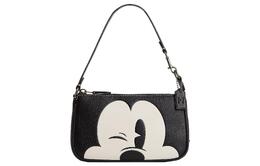 Coach Сумка-тоут X Disney Nolita 19 с Микки Маусом, черная/белая cn506-qbm2