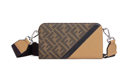 Fendi Сумка-кошелек из коровьей кожи, мужская, коричневого цвета 7m0346-ajf8-f1ega