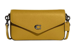 Coach Сумка через плечо из натуральной кожи Wyn Grain, женская, льняная, желтая c8439-v5lqt