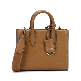 Michael Kors Сумка через плечо Mirella из коровьей кожи, очень маленькая, женская, коричневого цвета 35f3g7zc0lluggage